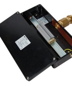 Коробка клеммная взрывобезопасная с кабельными вводами под бронированный кабель. Габарит 260х160х90